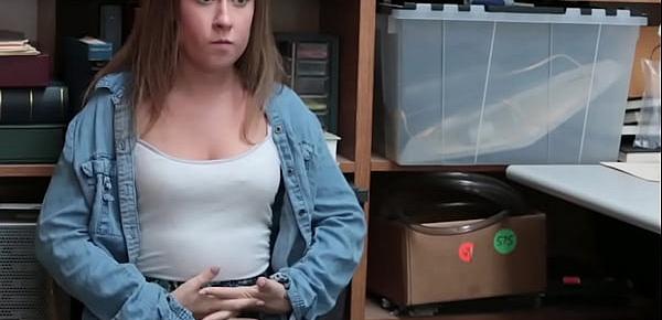  Curvy Babe Brooke Bliss Caught Shoplifting And Taken For Interrogation
